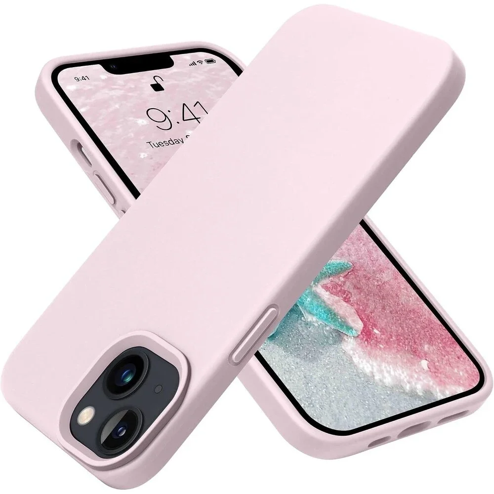 Designed for iPhone 13 Phone Case, Silicone Shockproof - 6.1 inch,   Iced Pink
